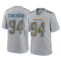 Kieara LA.Chargers #94 Dalvin Tomlinson Player Gray Atmosphere Fashion Home Game Stitched Jerseys