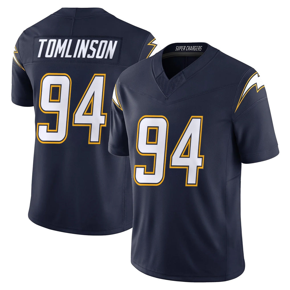 Kieara LA.Chargers #94 Dalvin Tomlinson Player Navy Vapor F.U.S.E. Limited Home Game Stitched Jerseys