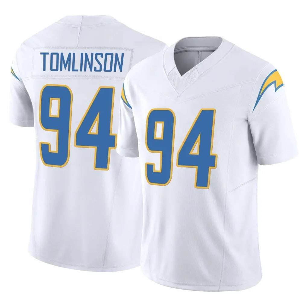 Kieara LA.Chargers #94 Dalvin Tomlinson Player White Limited Vapor F.U.S.E. Home Game Stitched Jerseys
