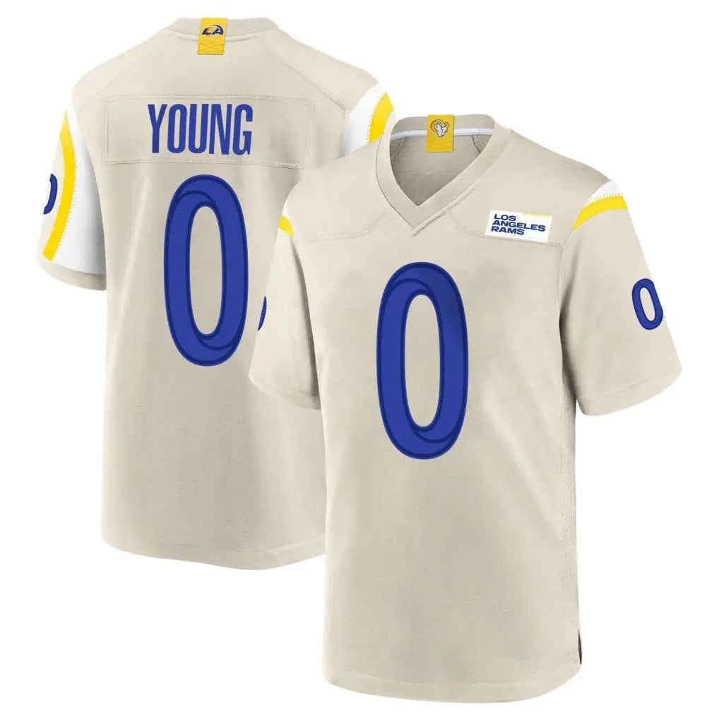 Kieara LA.Rams #0 Byron Young Player Bone Home Game Stitched Jerseys