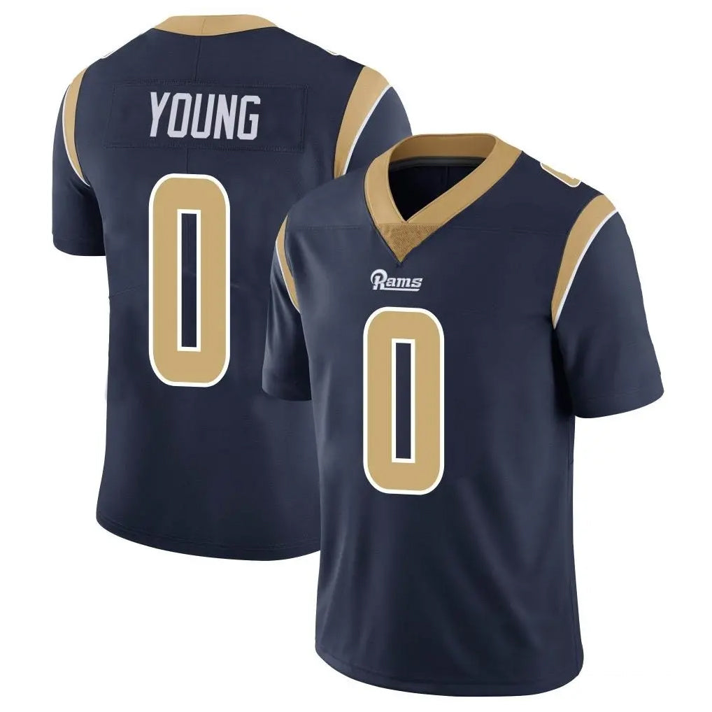 Kieara LA.Rams #0 Byron Young Player Navy Limited Vapor Untouchable Home Game Stitched Jerseys