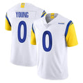 Kieara LA.Rams #0 Byron Young Player White Limited Vapor Untouchable Home Game Stitched Jerseys