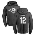 Kieara LA.Rams #12 Puka Nacua Player Gray Pullover Hoodie Limited Game Stitched Jerseys