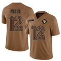 Kieara LA.Rams #12 Puka Nacua Player Limited Brown Salute To Service Stitched Jerseys