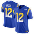 Kieara LA.Rams #12 Puka Nacua Royal Vapor F.U.S.E. Limited Player Stitched Jerseys