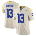 Kieara LA.Rams #13 Kurt Warner Player Bone Limited Vapor Retired Stitched Jerseys