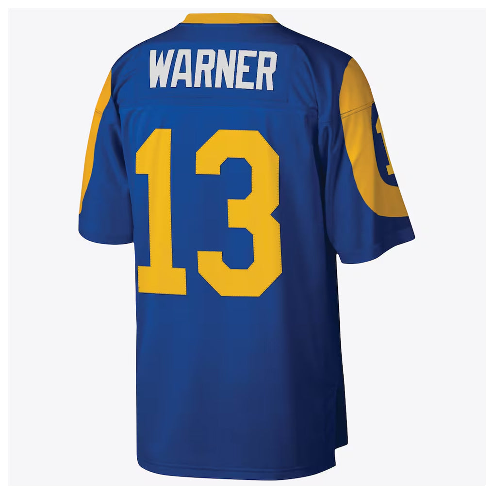 Kieara LA.Rams #13 Kurt Warner Player Royal Mitchell & Ness Legacy Retired Limited Stitched Jerseys