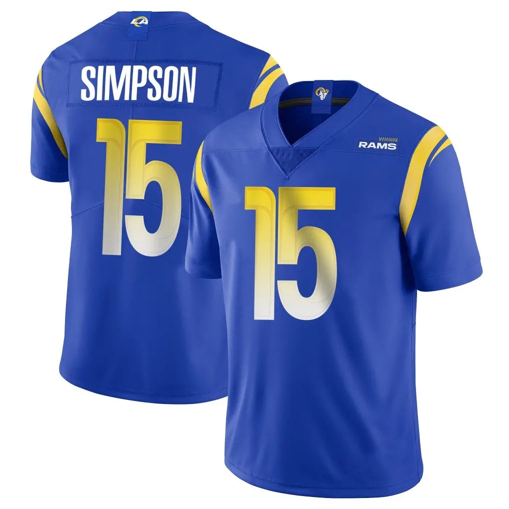 Kieara LA.Rams #15 Ty Simpson Player Royal Limited Vapor Untouchable Home Game Stitched Jerseys