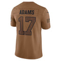Kieara LA.Rams #17 Davante Adams Player Brown Salute To Service Limited Stitched Jerseys