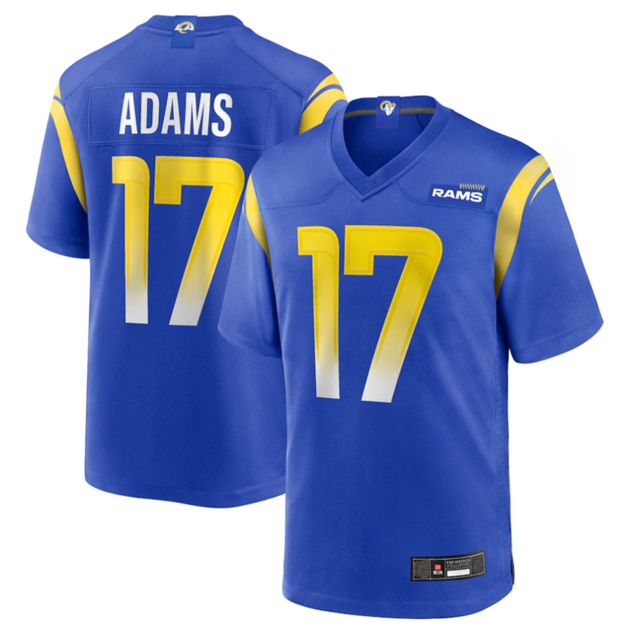 Kieara LA.Rams #17 Davante Adams Royal Game Player Stitched Jerseys