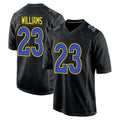 Kieara LA.Rams #23 Kyren Williams Player Black Fashion Game Stitched Jerseys