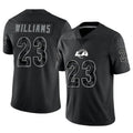 Kieara LA.Rams #23 Kyren Williams Player Black RFLCTV Limited Stitched Jerseys
