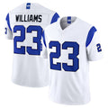 Kieara LA.Rams #23 Kyren Williams Player Fearsome White Limited Vapor F.U.S.E. Home Game Stitched Jerseys