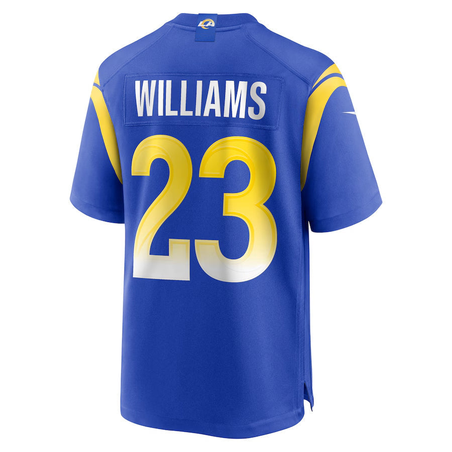 Kieara LA.Rams #23 Kyren Williams Player Royal Home Game Stitched Jerseys