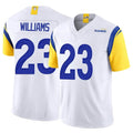 Kieara LA.Rams #23 Kyren Williams Player White Limited Vapor F.U.S.E. Stitched Jerseys