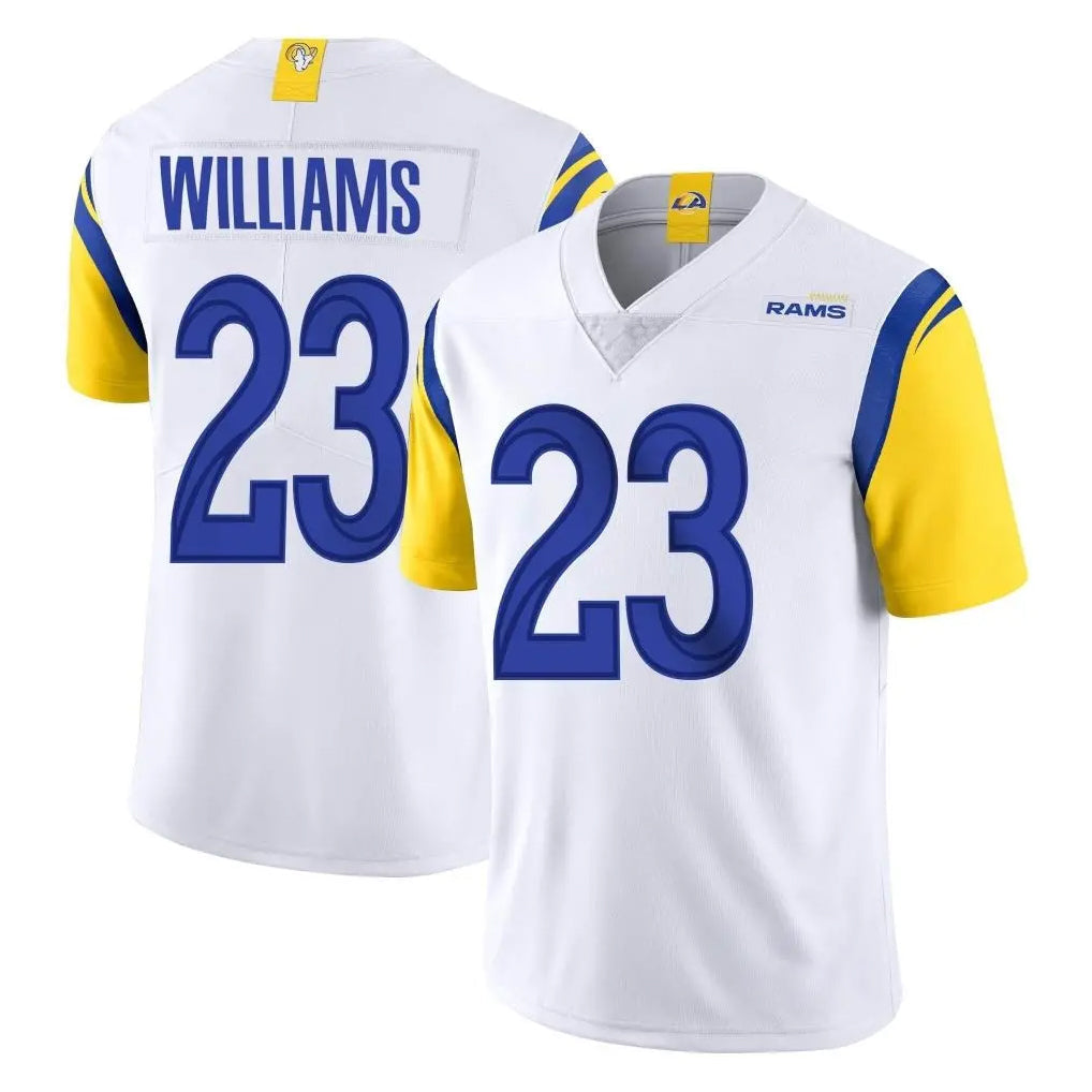 Kieara LA.Rams #23 Kyren Williams Player White Limited Vapor Untouchable Home Game Stitched Jerseys