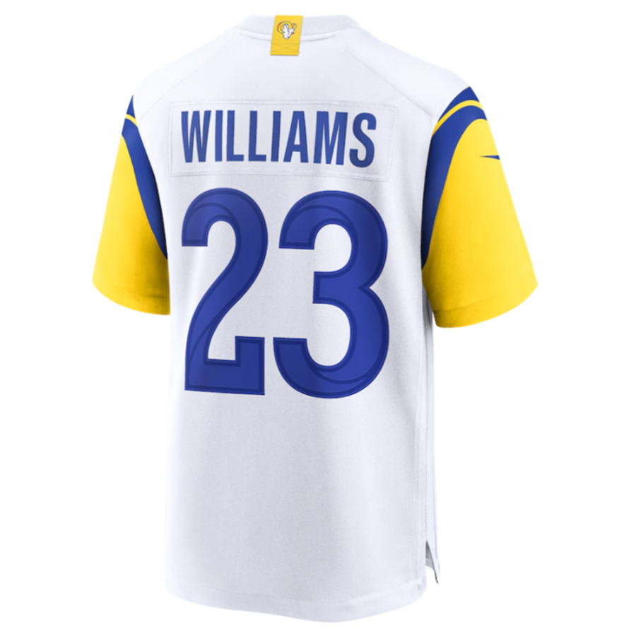 Kieara LA.Rams #23 Kyren Williams White Game Jersey American Stitched Jersey