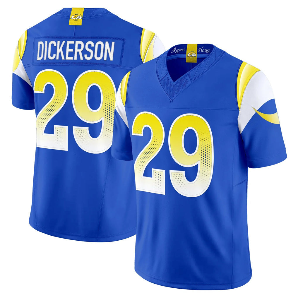 Kieara LA.Rams #29 Eric Dickerson Player Royal Rivalries Vapor Limited Home Game Stitched Jerseys