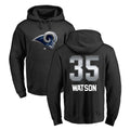 Kieara LA.Rams #35 Jaylen Watson Player Black Pullover Hoodie Limited Game Stitched Jerseys