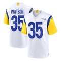 Kieara LA.Rams #35 Jaylen Watson Player White Home Game Stitched Jerseys