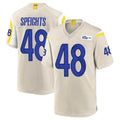 Kieara LA.Rams #48 Omar Speights Player Bone Home Game Stitched Jerseys