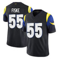 Kieara LA.Rams #55 Braden Fiske Player Black Midnight Rivalries Collection Limited Home Game Stitched Jerseys