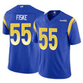Kieara LA.Rams #55 Braden Fiske Player Royal Limited Vapor F.U.S.E. Home Game Stitched Jerseys