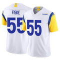 Kieara LA.Rams #55 Braden Fiske Player White Limited Vapor F.U.S.E. Home Game Stitched Jerseys
