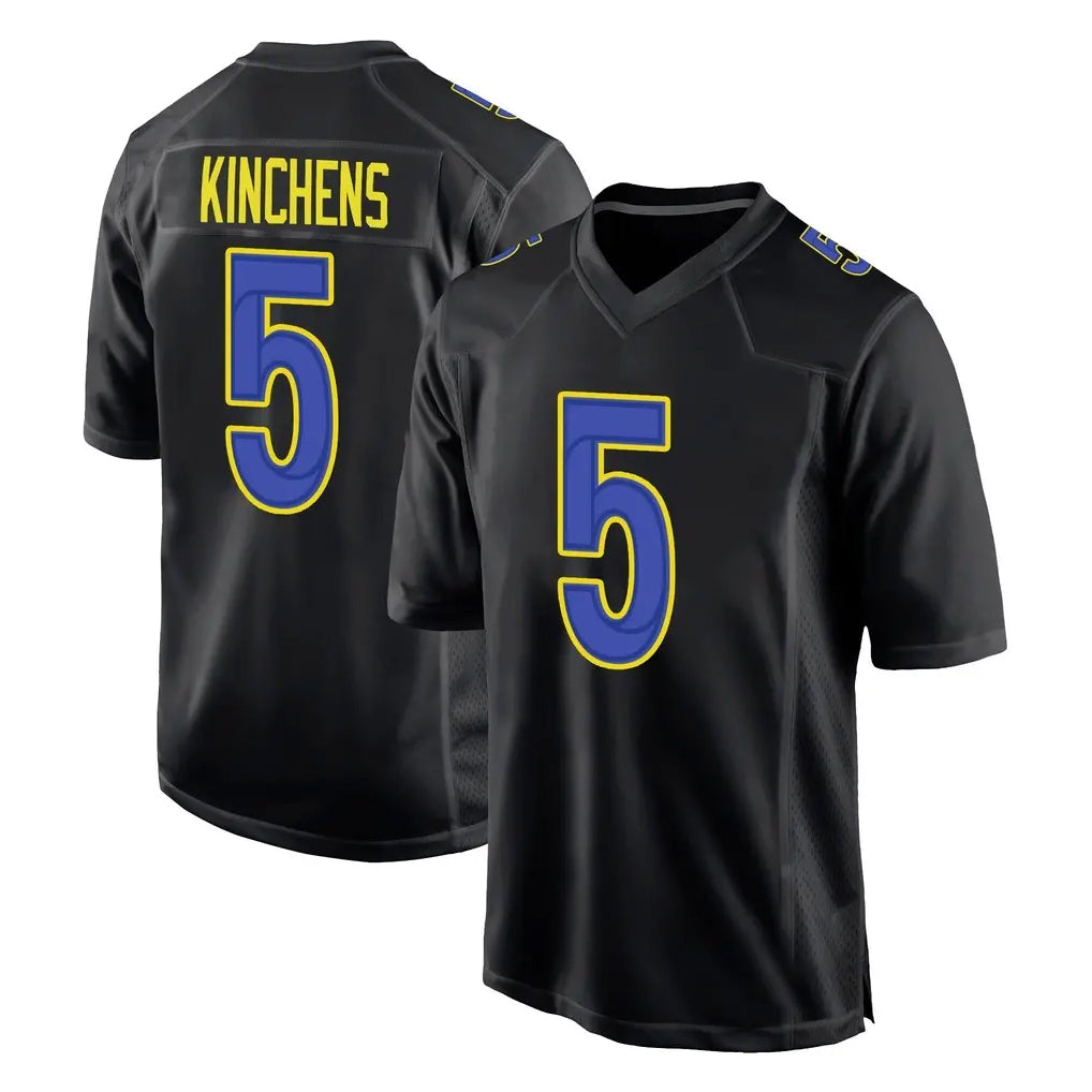 Kieara LA.Rams #5 Kamren Kinchens Player Black Fashion Limited Home Game Stitched Jerseys