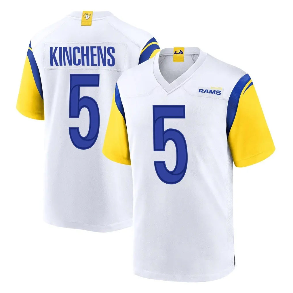 Kieara LA.Rams #5 Kamren Kinchens Player White Home Game Stitched Jerseys