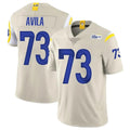 Kieara LA.Rams #73 Steve Avila Player Bone Limited Vapor Home Game Stitched Jerseys