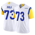 Kieara LA.Rams #73 Steve Avila Player White Limited Vapor F.U.S.E. Home Game Stitched Jerseys