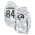 Kieara LA.Rams #84 Colby Parkinson Player Arctic Camo Salute to Service Hoodies Limited Game Stitched Jerseys