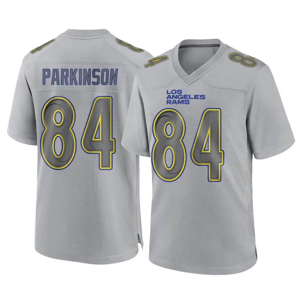 Kieara LA.Rams #84 Colby Parkinson Player Gray Atmosphere Fashion Home Game Stitched Jerseys