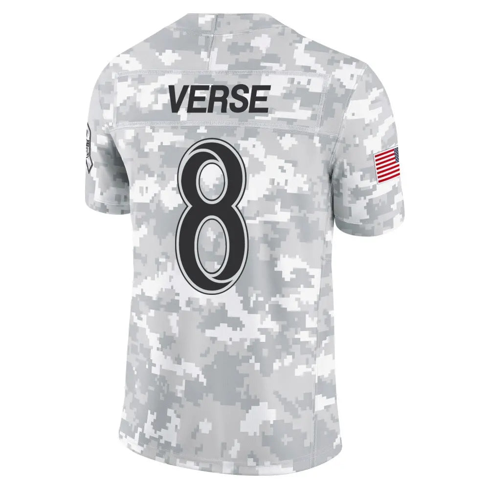 Kieara LA.Rams #8 Jared Verse Player Arctic Camo Salute to Service Limited Stitched Jerseys