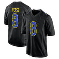 Kieara LA.Rams #8 Jared Verse Player Black Fashion Game Stitched Jerseys