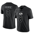 Kieara LA.Rams #8 Jared Verse Player Black RFLCTV Limited Stitched Jerseys
