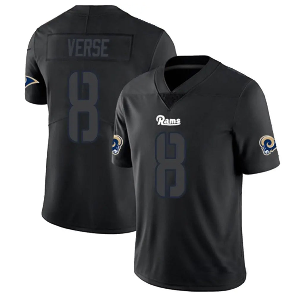 Kieara LA.Rams #8 Jared Verse Player Limited Black Impact Stitched Jerseys