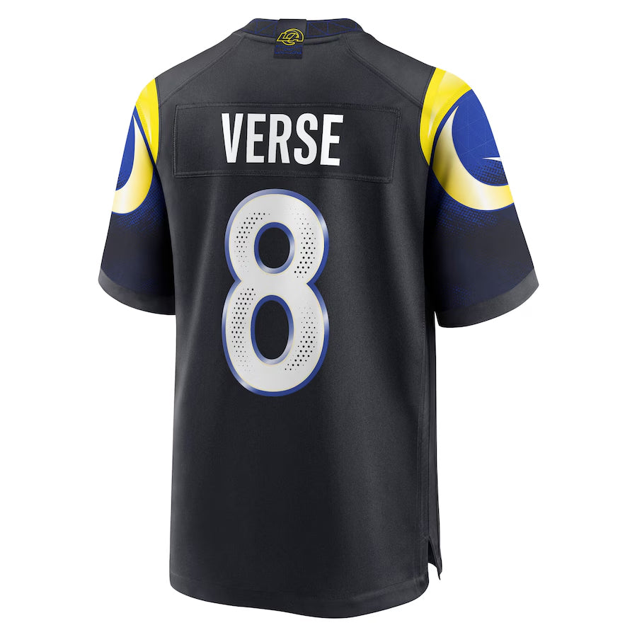 Kieara LA.Rams #8 Jared Verse Player Midnight Blue Rivalries Collection Game Stitched Jerseys