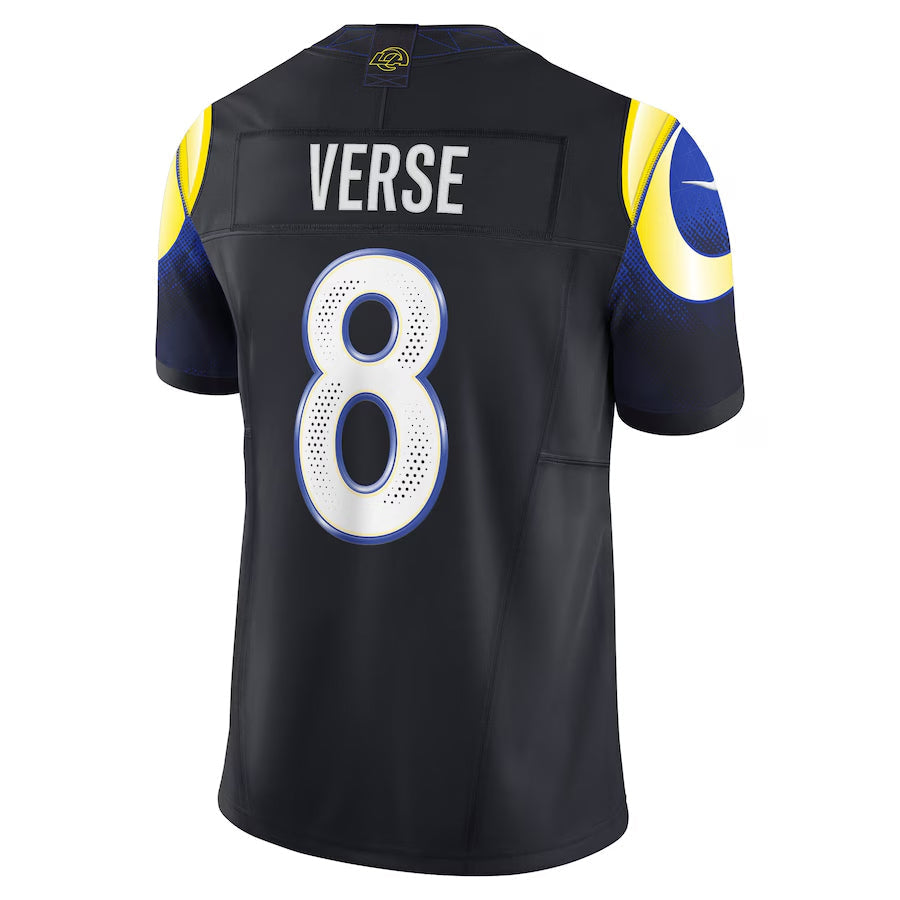 Kieara LA.Rams #8 Jared Verse Player Midnight Blue Rivalries Collection Vapor Limited Stitched Jerseys