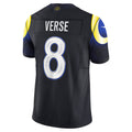 Kieara LA.Rams #8 Jared Verse Player Midnight Blue Rivalries Collection Vapor Limited Stitched Jerseys