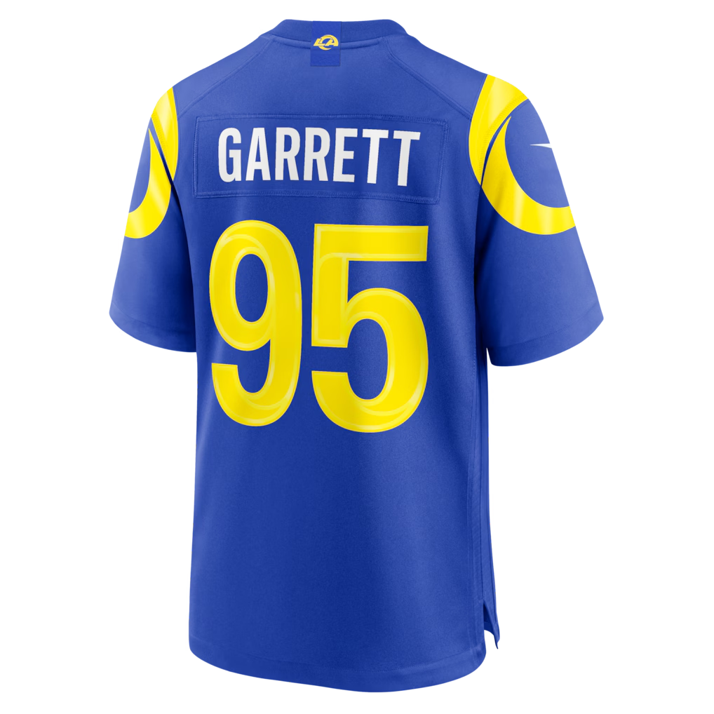 Kieara LA.Rams #95 Myles Garrett Royal Game Stitched Jerseys
