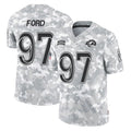 Kieara LA.Rams #97 Poona Ford Player Arctic Camo Salute To Service Limited Game Stitched Jerseys