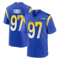 Kieara LA.Rams #97 Poona Ford Player Royal Home Game Stitched Jerseys
