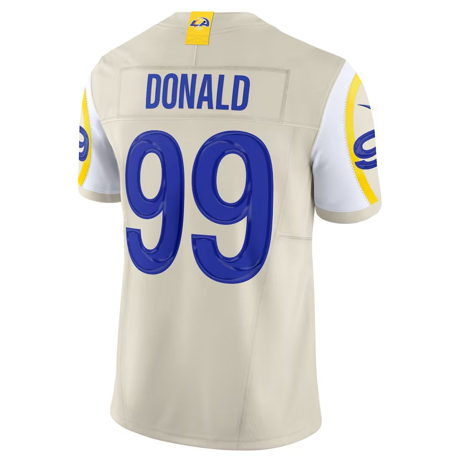 Kieara LA.Rams #99 Aaron Donald Alternate Vapor F.U.S.E. Limited Jersey - Bone Stitched Jerseys