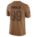 Kieara LA.Rams #99 Aaron Donald Brown Salute To Service Limited Jersey Stitched Jerseys