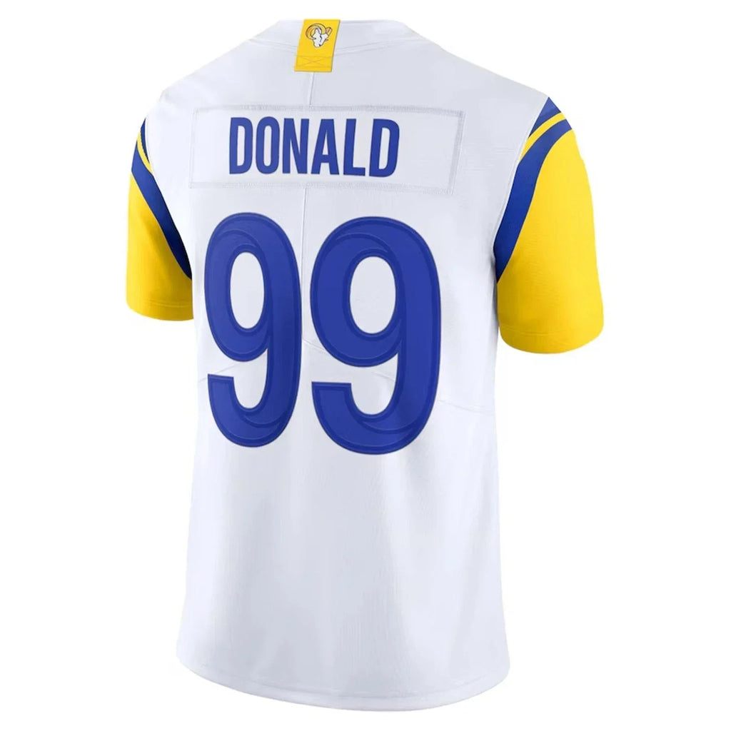 Kieara LA.Rams #99 Aaron Donald White Vapor F.U.S.E. Limited Jersey Stitched Jerseys