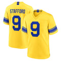 Kieara LA.Rams #9 Matthew Stafford Player Gold Classic Sol Home Game Stitched Jerseys
