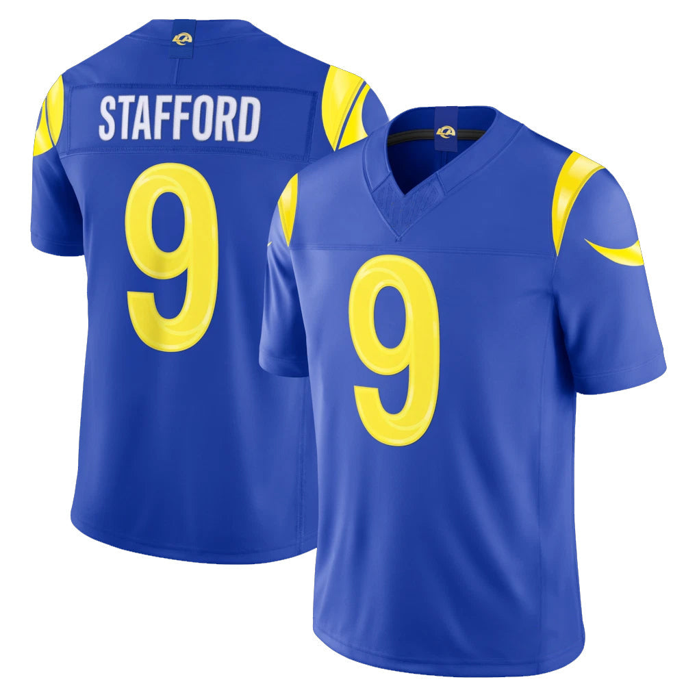 Kieara LA.Rams #9 Matthew Stafford Player Royal Vapor F.U.S.E. Limited Home Game Stitched Jerseys