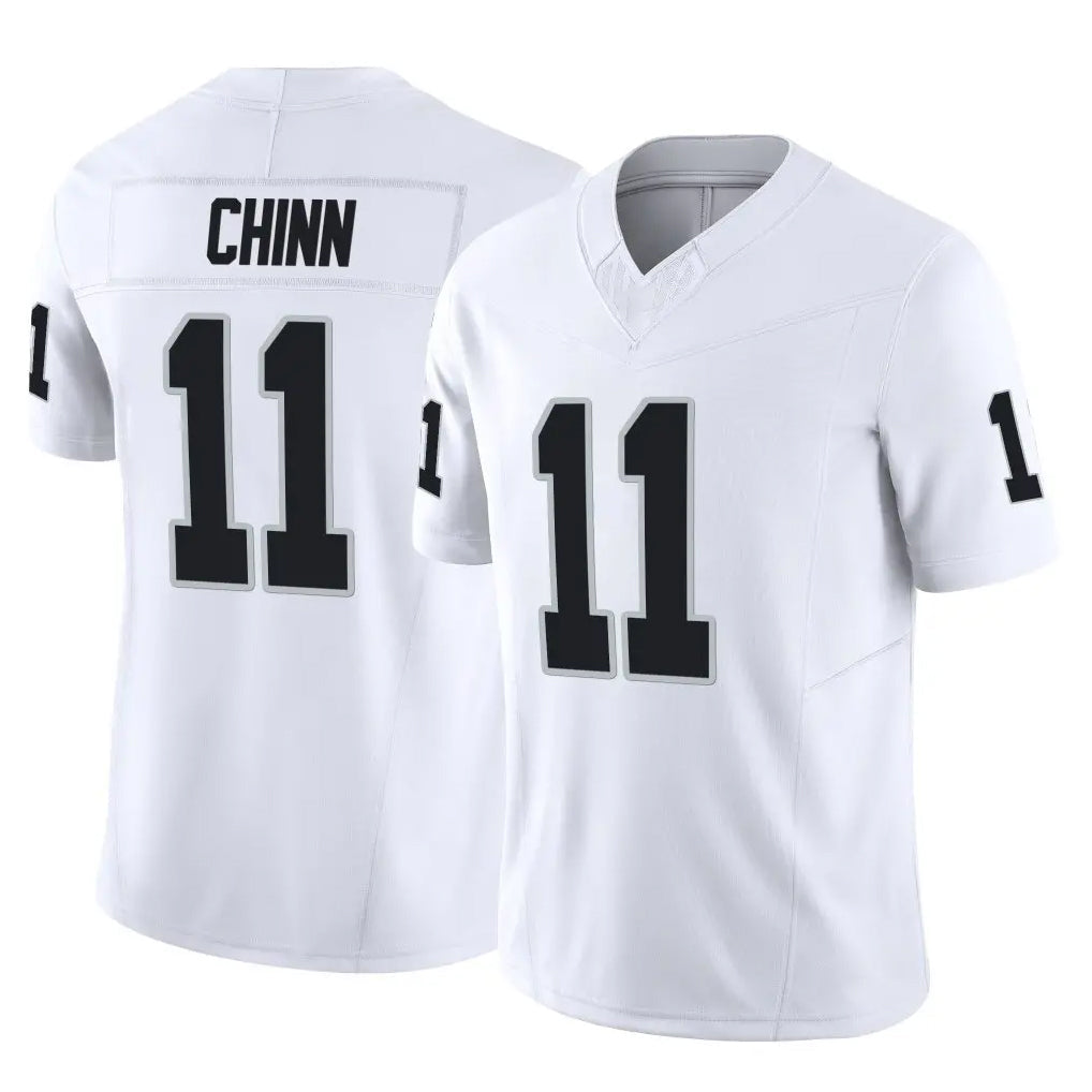 Kieara LV.Raiders #11 Jeremy Chinn Player White Limited Vapor F.U.S.E. Home Game Stitched Jerseys